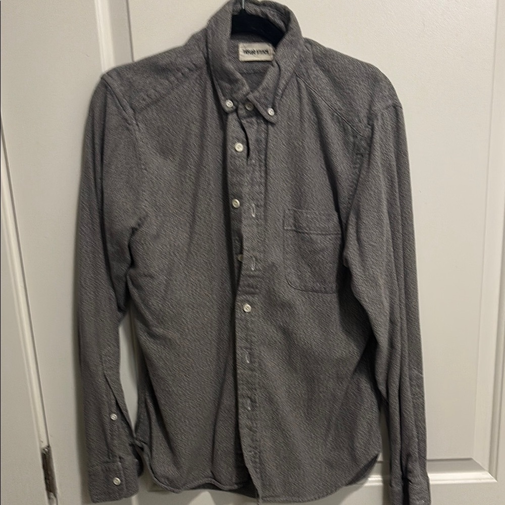 Taylor Stitch Gray Casual Button Down Shirt